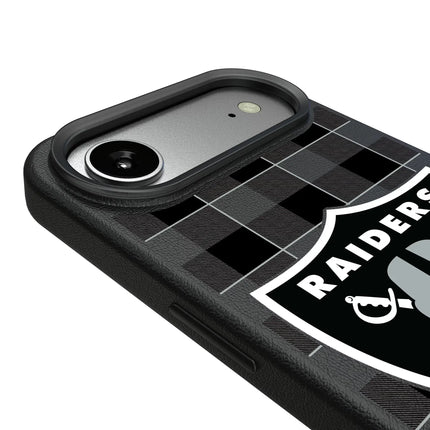 Las Vegas Raiders Plaid MagSafe Compatible Phone Case for Apple iPhone