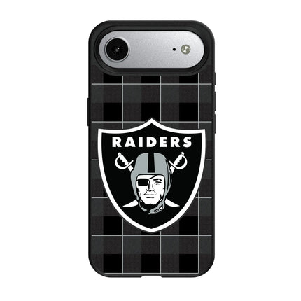 Las Vegas Raiders Plaid MagSafe Compatible Phone Case for Apple iPhone