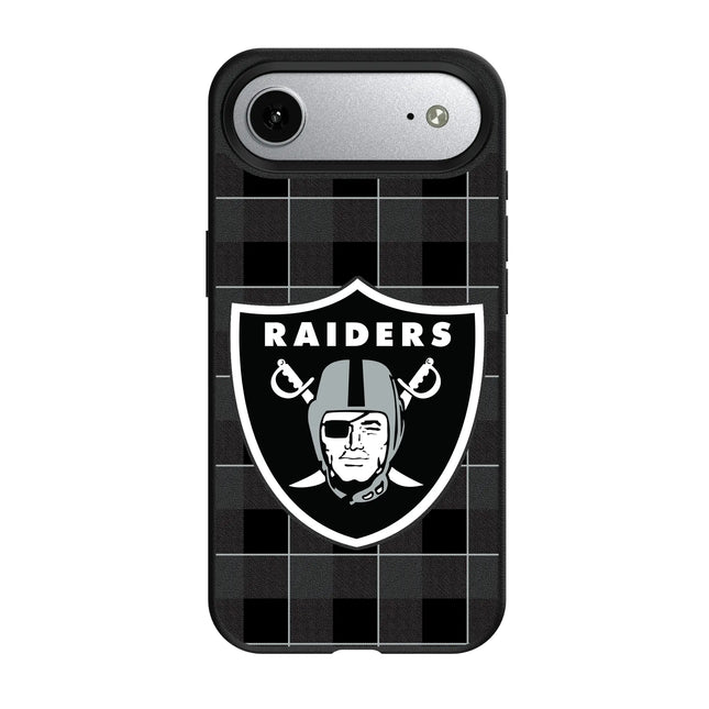 Las Vegas Raiders Plaid MagSafe Compatible Phone Case for Apple iPhone