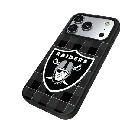 Las Vegas Raiders Plaid MagSafe Compatible Phone Case for Apple iPhone