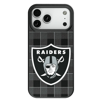 Las Vegas Raiders Plaid MagSafe Compatible Phone Case for Apple iPhone