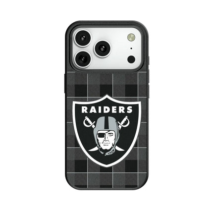 Las Vegas Raiders Plaid MagSafe Compatible Phone Case for Apple iPhone