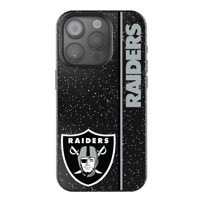 Las Vegas Raiders Sidebar Black Bling Phone Case for Apple iPhone