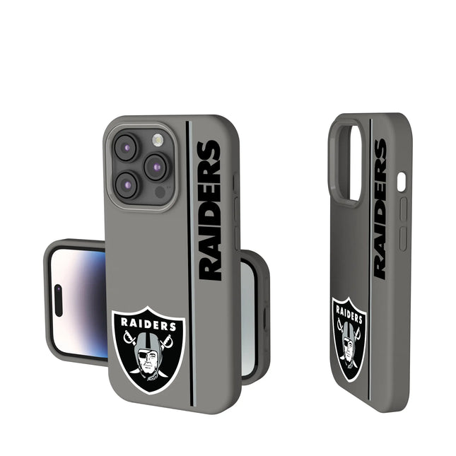 Las Vegas Raiders Sidebar Soft Touch Phone Case for Apple iPhone