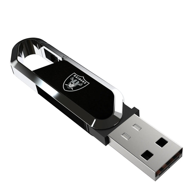 Las Vegas Raiders Solid USB 64GB Clip Style Flash Drive