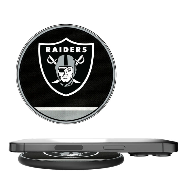 Las Vegas Raiders Stripe 15-Watt Wireless Charger