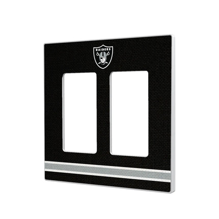Las Vegas Raiders Stripe Hidden-Screw Light Switch Plate
