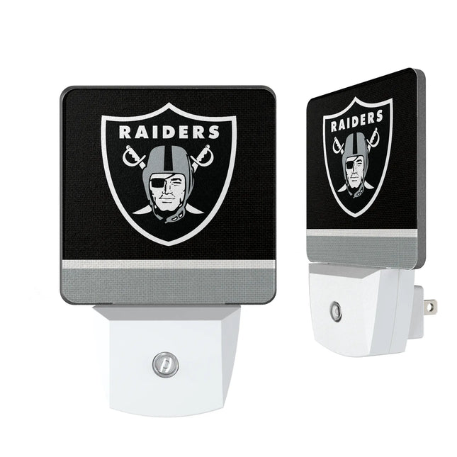 Las Vegas Raiders Stripe Night Light 2-Pack