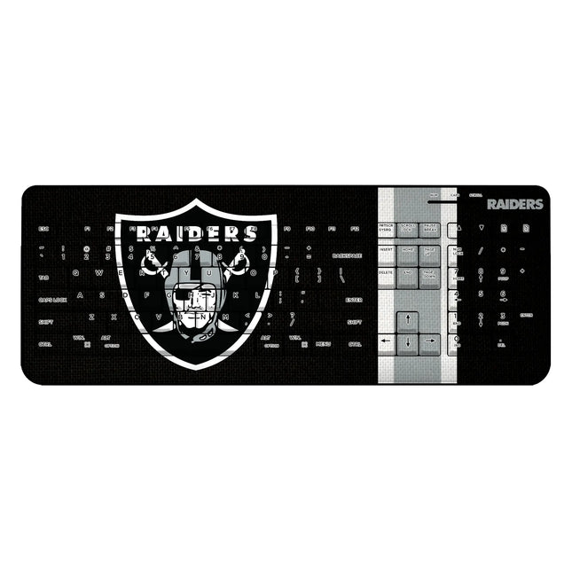 Las Vegas Raiders Stripe Wireless USB Keyboard