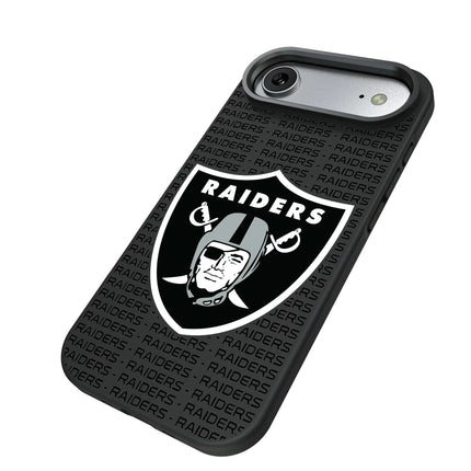 Las Vegas Raiders Text Backdrop Bump Phone Case for Apple iPhone