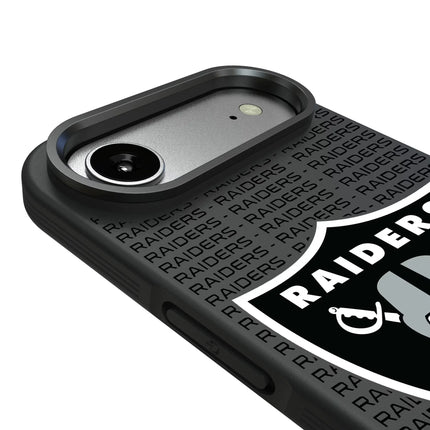 Las Vegas Raiders Text Backdrop Bump Phone Case for Apple iPhone