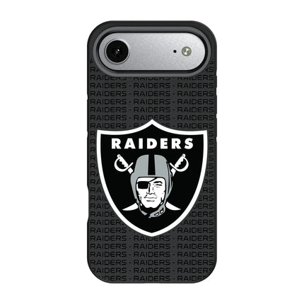 Las Vegas Raiders Text Backdrop Bump Phone Case for Apple iPhone