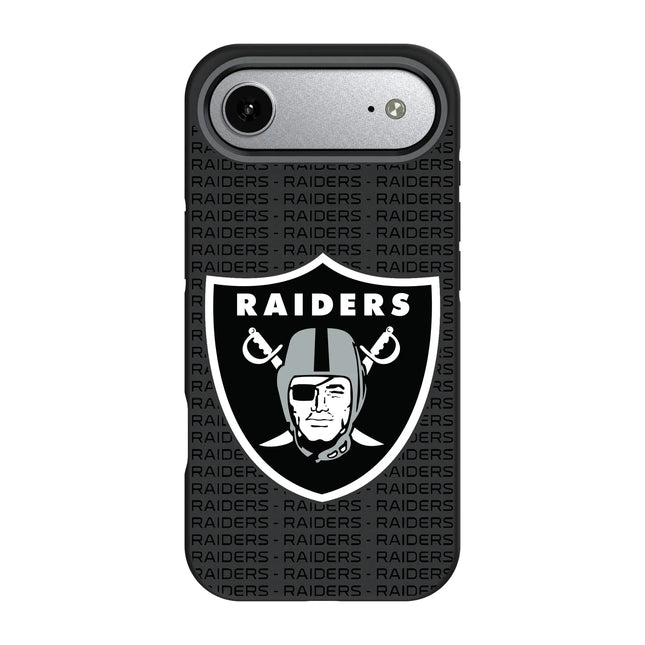 Las Vegas Raiders Text Backdrop Bump Phone Case for Apple iPhone