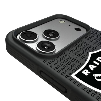 Las Vegas Raiders Text Backdrop Bump Phone Case for Apple iPhone