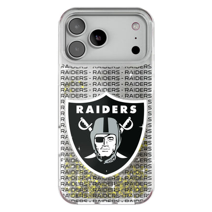 Las Vegas Raiders Text Backdrop Glitter Phone Case for Apple iPhone