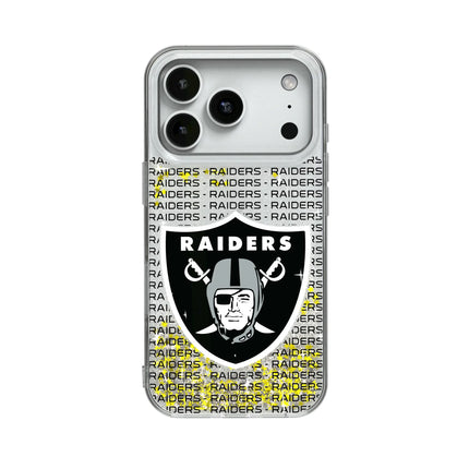 Las Vegas Raiders Text Backdrop Glitter Phone Case for Apple iPhone