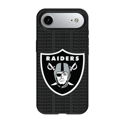 Las Vegas Raiders Text Backdrop MagSafe Compatible Phone Case for Apple iPhone