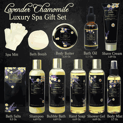 Lavender Chamomile Natural Spa Bath Set