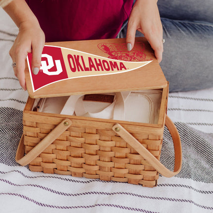 Oklahoma Sooners - Poppy Personal Picnic Basket