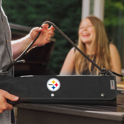 Pittsburgh Steelers - BBQ Roll Up 3 Piece Set