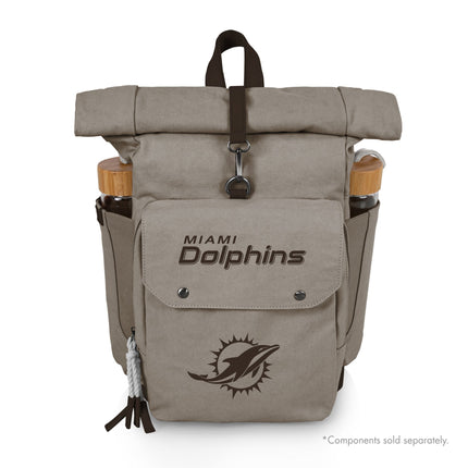 Miami Dolphins - Carmel Roll Top Picnic Backpack Cooler