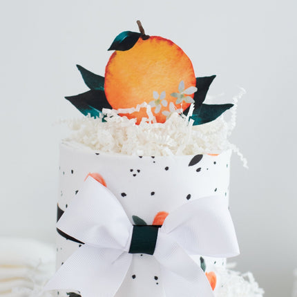 Little Clementine Diaper Cake