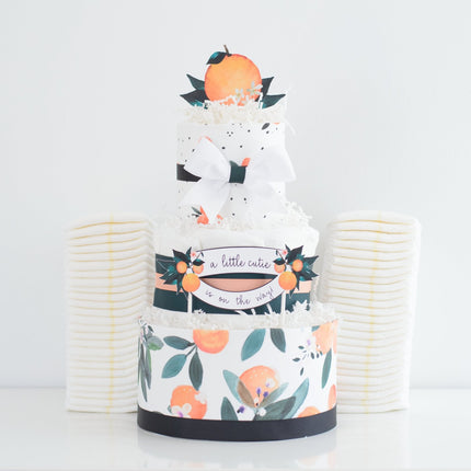 Little Clementine Diaper Cake