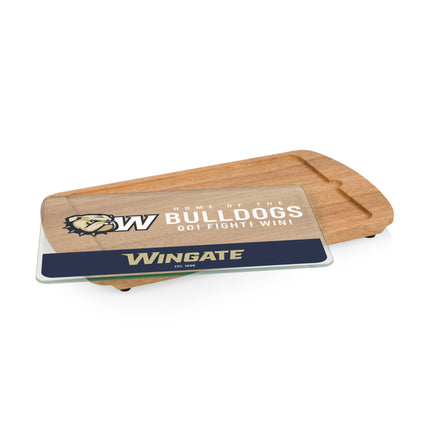 Wingate University Bulldogs - Billboard Glass Top Serving Tray