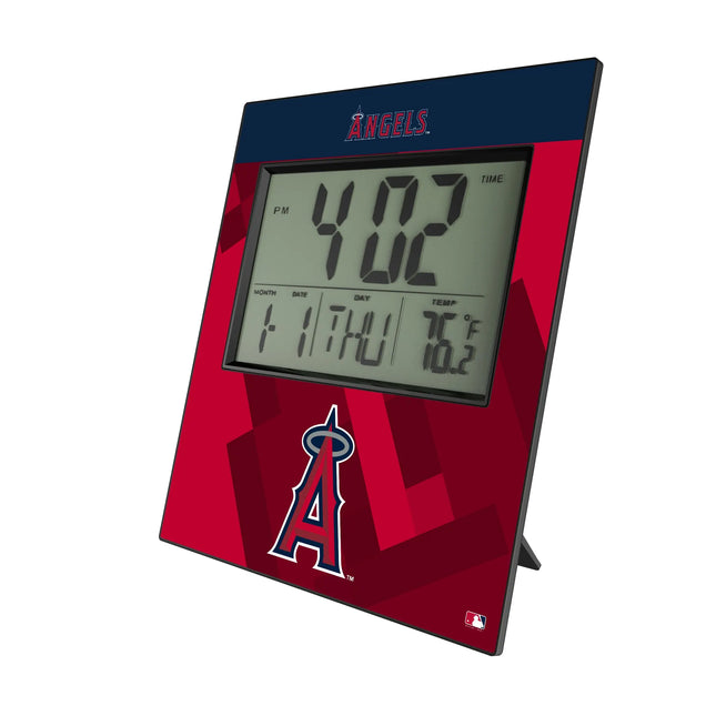 Los Angeles Angels Color Block Wall Clock