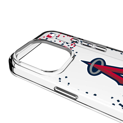 Los Angeles Angels Confetti Clear Phone Case for Apple iPhone