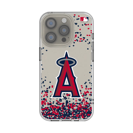 Los Angeles Angels Confetti Clear Phone Case for Apple iPhone