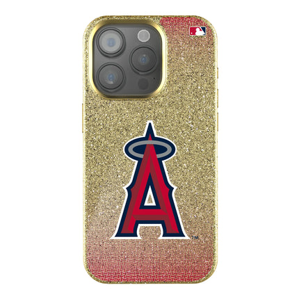Los Angeles Angels Linen Bling Phone Case for Apple iPhone