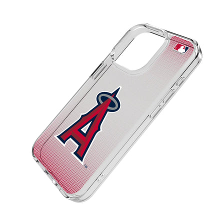 Los Angeles Angels Linen Clear Phone Case for Apple iPhone