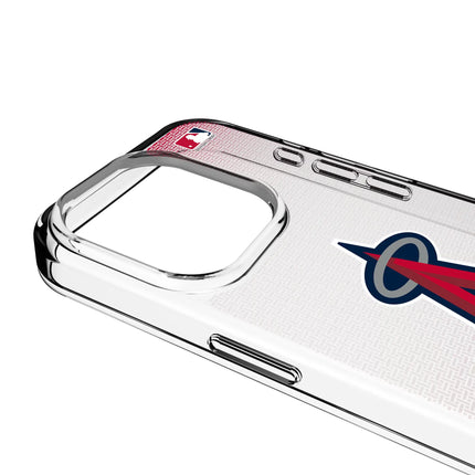 Los Angeles Angels Linen Clear Phone Case for Apple iPhone