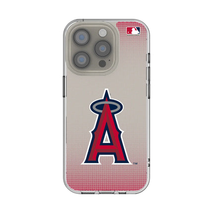 Los Angeles Angels Linen Clear Phone Case for Apple iPhone