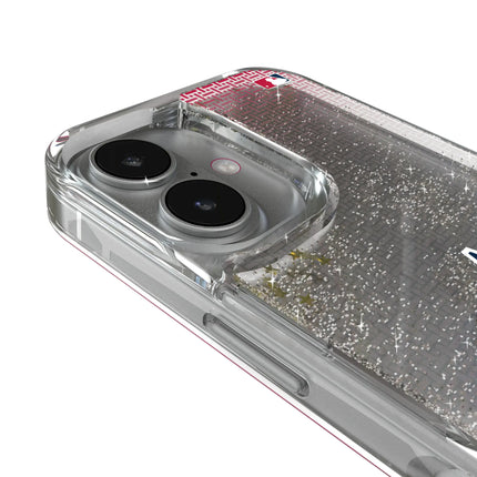 Los Angeles Angels Linen Glitter Phone Case for Apple iPhone