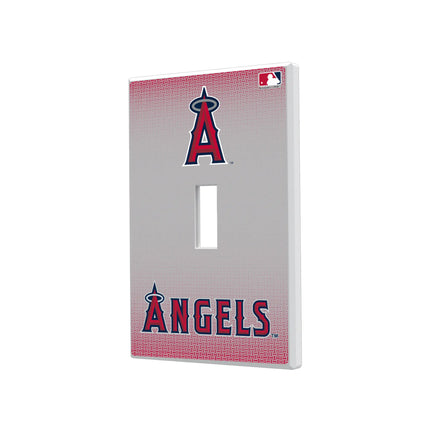 Los Angeles Angels Linen Hidden-Screw Light Switch Plate