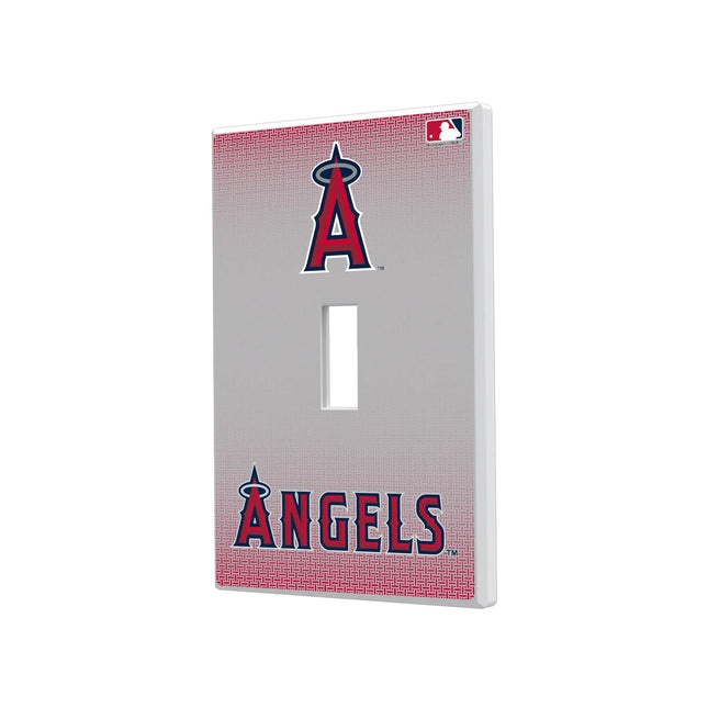 Los Angeles Angels Linen Hidden-Screw Light Switch Plate
