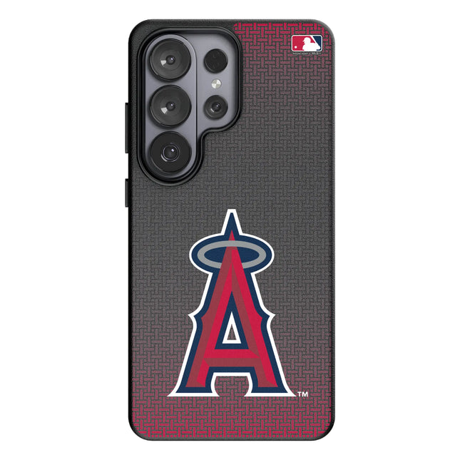 Los Angeles Angels Linen MagSafe Compatible Phone Case for Samsung Galaxy