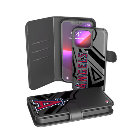 Los Angeles Angels Monocolor Tilt Wallet Phone Case for Apple iPhone