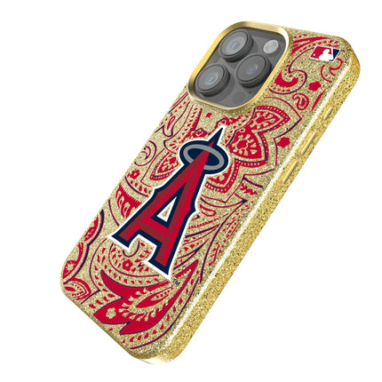 Los Angeles Angels Paisley Bling Phone Case for Apple iPhone