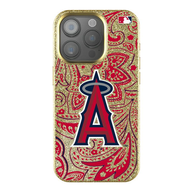 Los Angeles Angels Paisley Bling Phone Case for Apple iPhone