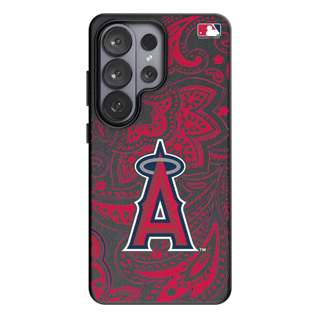 Los Angeles Angels Paisley MagSafe Compatible Phone Case for Samsung Galaxy