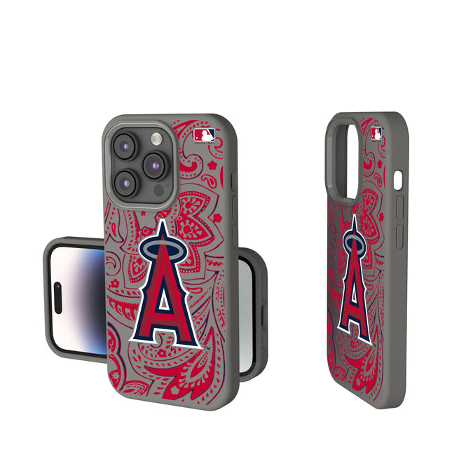 Los Angeles Angels Paisley Soft Touch Phone Case for Apple iPhone