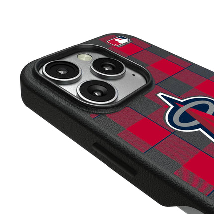 Los Angeles Angels Plaid MagSafe Compatible Phone Case for Apple iPhone