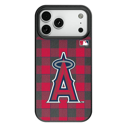 Los Angeles Angels Plaid MagSafe Compatible Phone Case for Apple iPhone