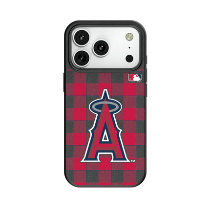 Los Angeles Angels Plaid MagSafe Compatible Phone Case for Apple iPhone