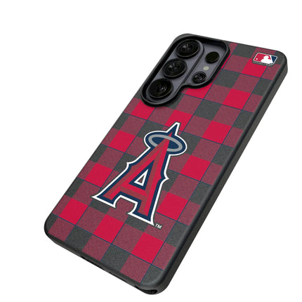 Los Angeles Angels Plaid MagSafe Compatible Phone Case for Samsung Galaxy