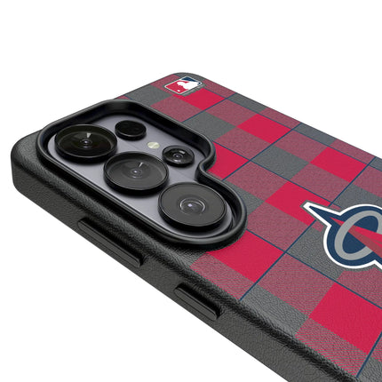 Los Angeles Angels Plaid MagSafe Compatible Phone Case for Samsung Galaxy