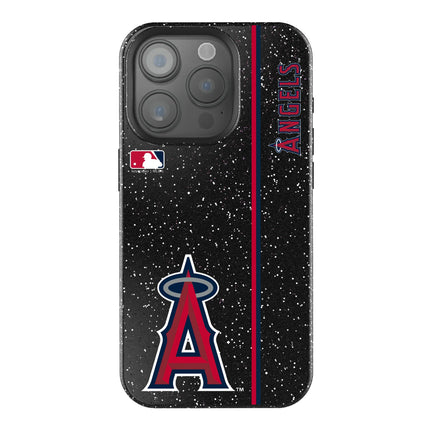 Los Angeles Angels Sidebar Black Bling Phone Case for Apple iPhone